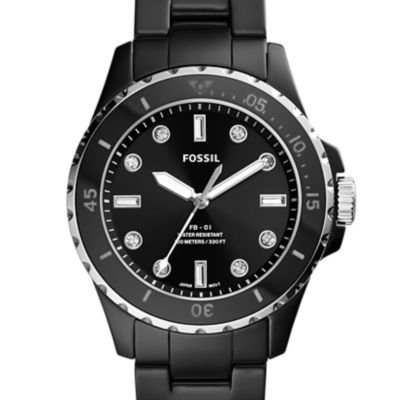 FB-01 Three-Hand Black Ceramic Watch