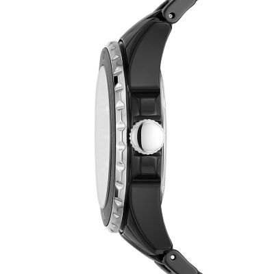 Black ceramic watch clearance fossil