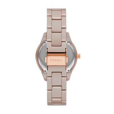 Stella Multifunction Caramel Ceramic Watch CE1112 Fossil