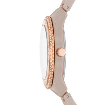 Stella Multifunction Caramel Ceramic Watch - CE1112 - Fossil