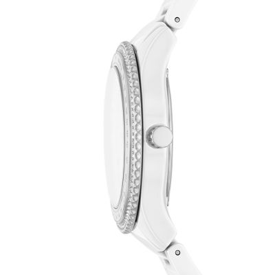 Stella Multifunction White Ceramic Watch - CE1113 - Fossil