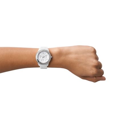 Fossil white best sale ceramic watch