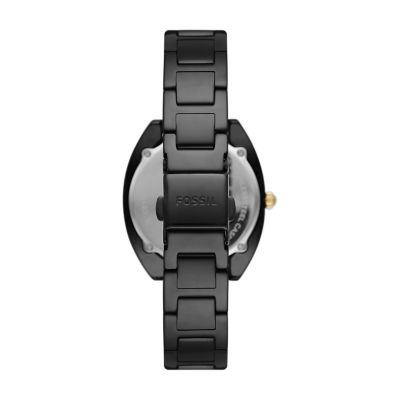 Fossil black dial women's on sale watch