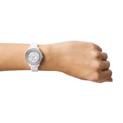 Fossil stella shop watch white