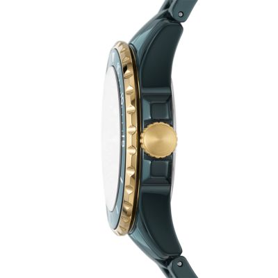 FB-01 Three-Hand Green Ceramic Watch - CE1124 - Fossil