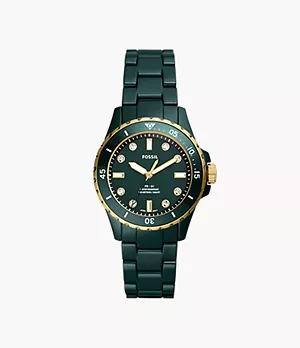 FB-01 Three-Hand Green Ceramic Watch