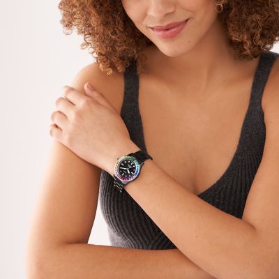 Womens black watches uk hot sale