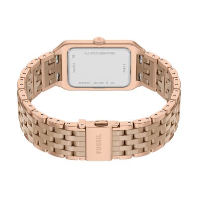 Raquel 26mm Three-Hand Date Rose Gold-Tone Stainless Steel & Salted Caramel Ceramic Watch