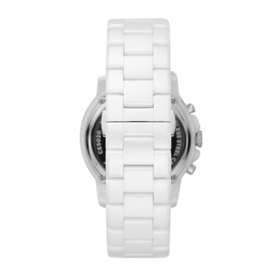 Fossil white ceramic shop watch band replacement