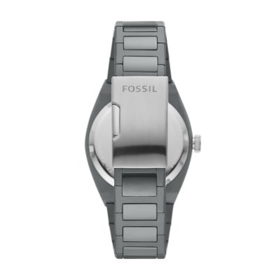 Everett Three-Hand Date Grey Ceramic Watch - CE5027 - Fossil