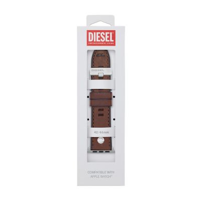 Diesel Brown Leather Band for Apple Watch®, 42mm, 44mm, 45mm