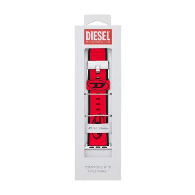 Diesel Red Silicone Band for Apple Watch®, 42/44/45mm - DSS0010