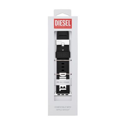 Diesel Black Silicone Band for Watch Apple - DSS0011 Watch®, 42/44/45mm - Station