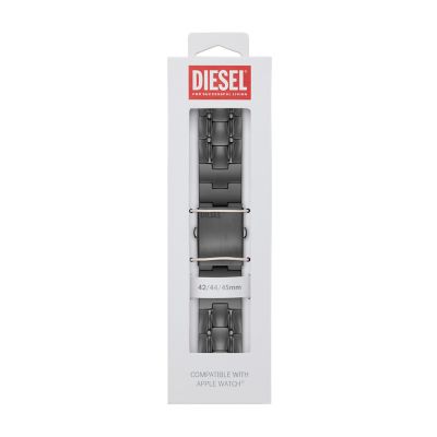 Diesel Gunmetal-Tone Apple DSS0015 - for Watch®, Station Band - Watch Steel 42/44/45mm Stainless