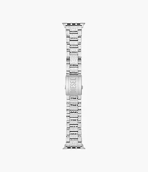 Bracelet pour Apple WatchMD Diesel en acier inoxydable ton argent, 42/44/45/49 mm