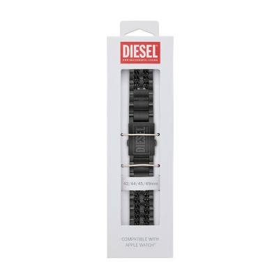 Diesel Black Stainless Steel Band for Apple Watch®, 42/44/45/49mm - DSS0019  - Watch Station | Uhrenarmbänder