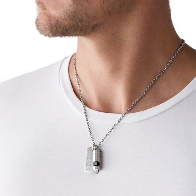 Diesel dog tag outlet necklace