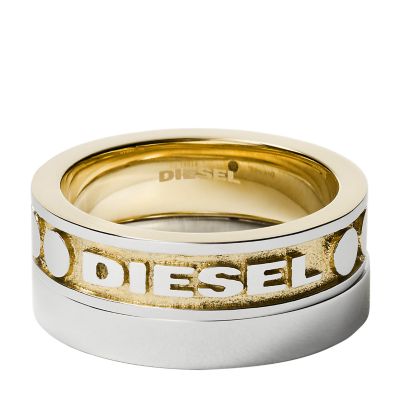 Diesel Two-Tone Stainless Steel Ring Set - DX1234040001 - Watch