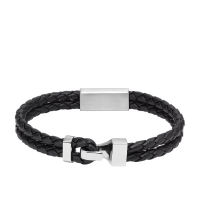 Fish Tail Braid Leather Bracelet, Dark Brown (3B) – EXOSHOP