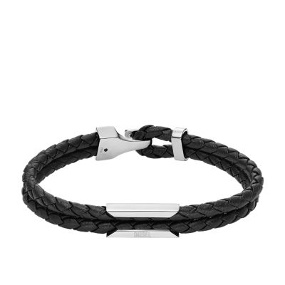 Fish Tail Braid Leather Bracelet, Dark Brown (3B) – EXOSHOP