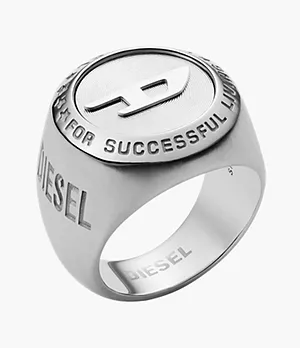 Diesel Stainless Steel Signet Ring