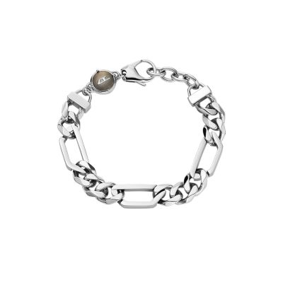 Louis Vuitton Bracelet Monogram Chain Silver-tone/Black in Stainless Steel  with Silver-tone - US