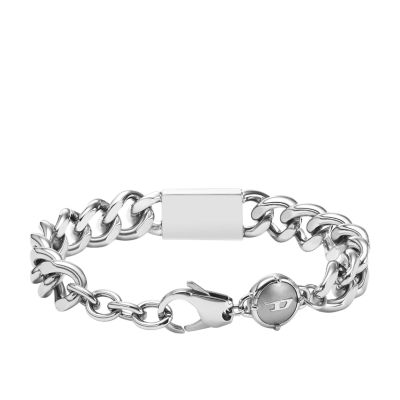 Diesel Stainless Steel Logo Chain Bracelet - DX1371040 - Watch Station