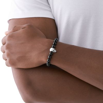 Diesel Black Agate Beaded Bracelet - DX1381040 - Watch Station
