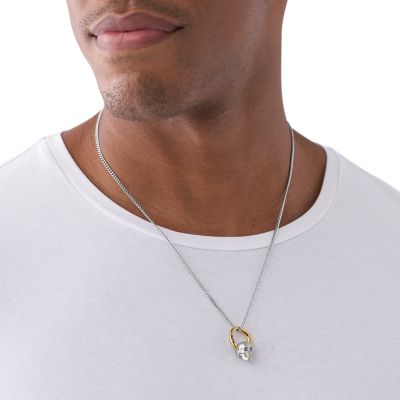 Diesel Two-Tone Stainless Steel Pendant Necklace - DX1382931