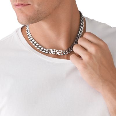 Diesel Stainless Steel Choker Necklace - DX1388040 - Watch Station