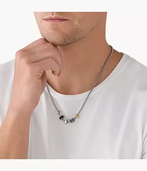 Diesel Stainless Steel Chain Necklace