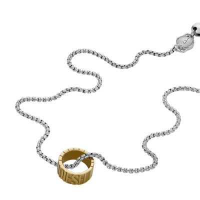 Diesel Two-Tone Stainless Steel Chain Necklace - DX1397931 - Watch 