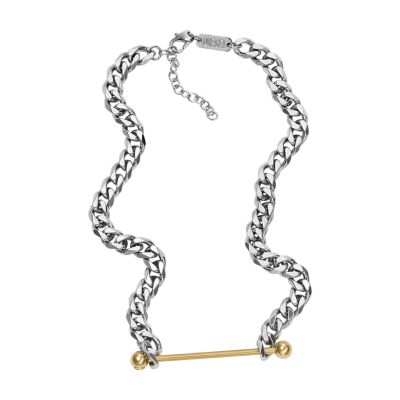 Diesel Two-Tone Stainless Steel Chain Necklace - DX1408931 - Watch
