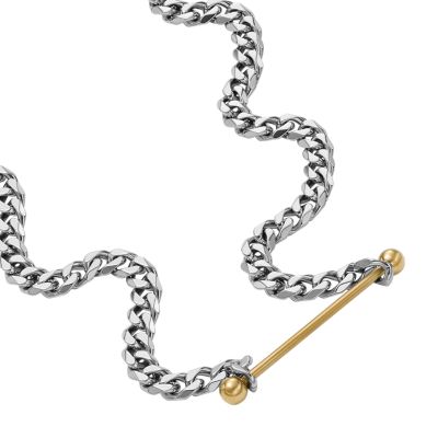 Diesel Two-Tone Stainless Steel Chain Necklace