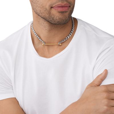 Diesel Two-Tone Stainless Steel Chain Necklace - DX1408931 - Watch