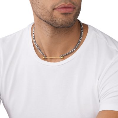 Diesel Two-Tone Stainless Steel Chain Necklace - DX1409931 - Watch