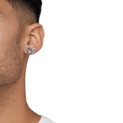 Diesel Stainless Steel Stud Earrings