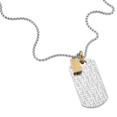 Diesel dog hot sale tag necklace