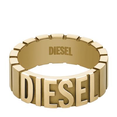 Diesel Gold-Tone Stainless Steel Band Ring - DX1439710001 - Watch