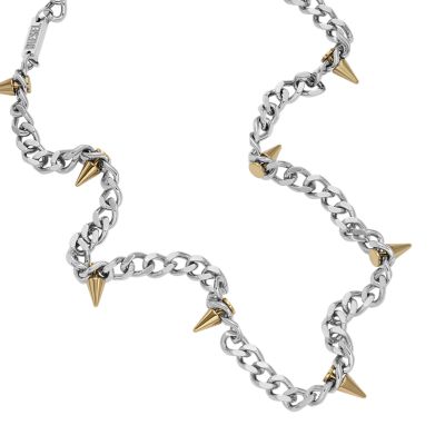 Diesel Two-Tone Stainless Steel Chain Necklace