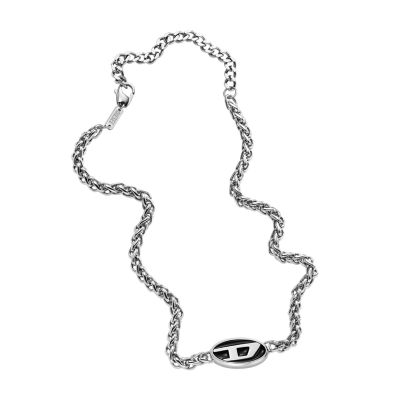 Diesel Stainless Steel Chain Necklace