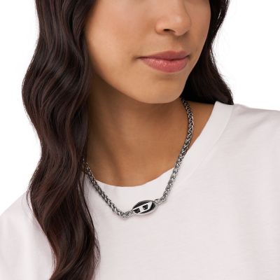 Diesel Stainless Steel Chain Necklace