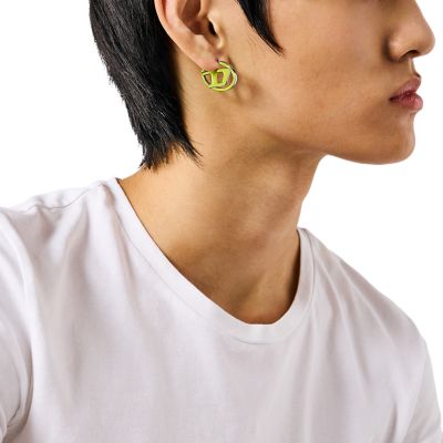 GIFTにも【DIESEL】EARRINGS DX1502 / 01 Women's Stainless steel stud earring | Silver | Diesel