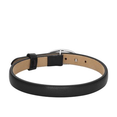 Diesel Black Leather Stackable Bracelet - DX1516040 - Watch