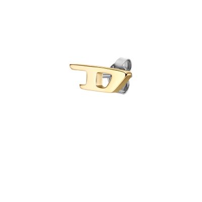 Diesel Gold-Tone Stainless Steel Stud Earring DX1520710 Watch Station