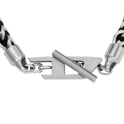 【DIESEL】Dx1540040 Diesel Stainless Steel Woven Chain Bracelet - DX1540040