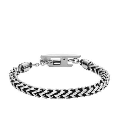 Diesel Stainless Steel Woven Chain Bracelet - DX1540040