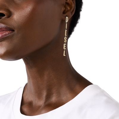 Diesel Two-Tone Stainless Steel Drop Earring - DX1546931