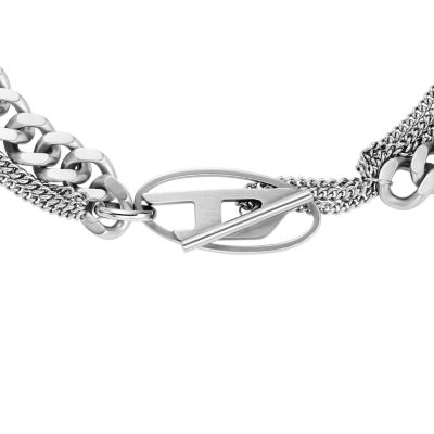 国内直営【DIESEL】Stainless steel chain necklace Diesel Stainless Steel Chain Necklace - DX1549040 - Watch