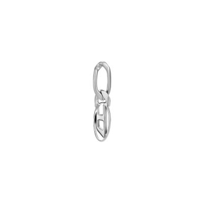 Boucle d’oreille pendante Oval D Diesel en acier inoxydable et laiton